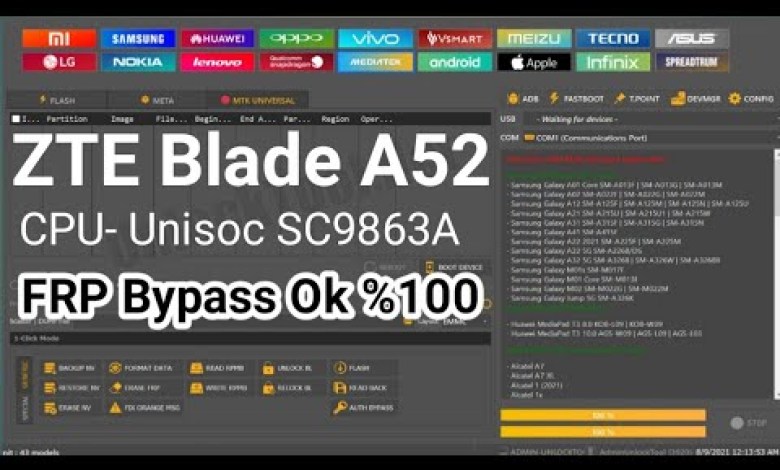 ZTE Blade A52 Frp Bypass Ok %100 with Unlock tool ZTE Blade A52 Frp Bypass Ok %100 with Unlock tool