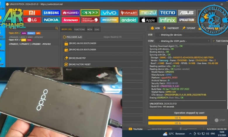 CARA RESET POLA & FRP OPPO A31 (DONE) UNLOOCK TOOL CARA RESET POLA & FRP OPPO A31 (DONE) UNLOOCK TOOL