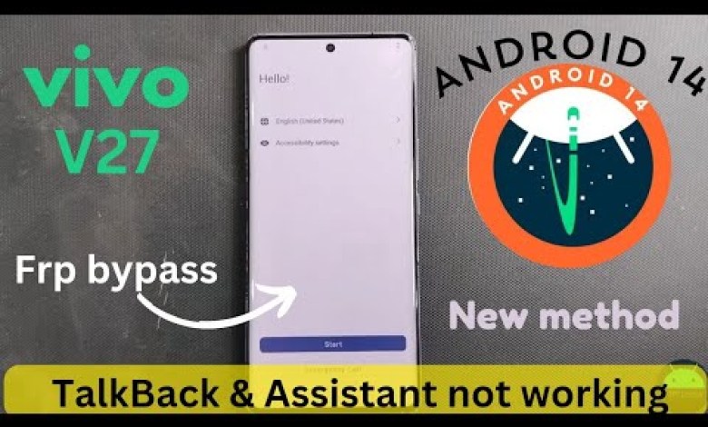 Vivo V27 frp bypass || Android 14 New method Vivo V27 frp bypass || Android 14 New method