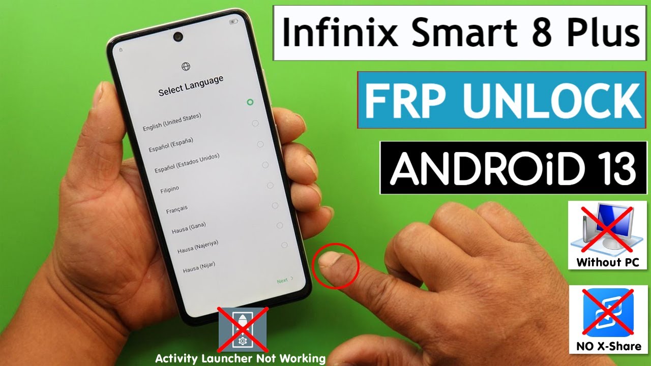 Infinix Smart 8 Plus X6526 Frp Bypass/Unlock Without Pc Infinix Smart 8 Plus X6526 Frp Bypass/Unlock Without Pc