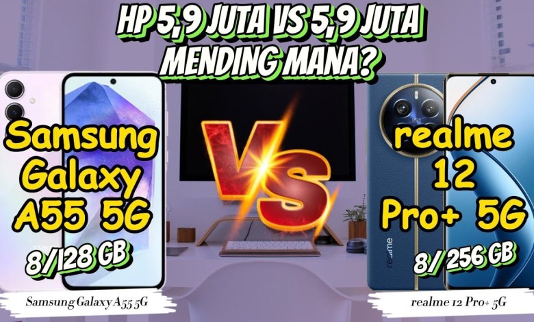 Samsung Galaxy A55 5G vs realme 12 Pro+ 5G Samsung Galaxy A55 5G vs realme 12 Pro+ 5G