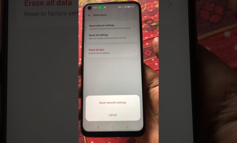 Reset Network Setting on Realme Mobile Reset Network Setting on Realme Mobile
