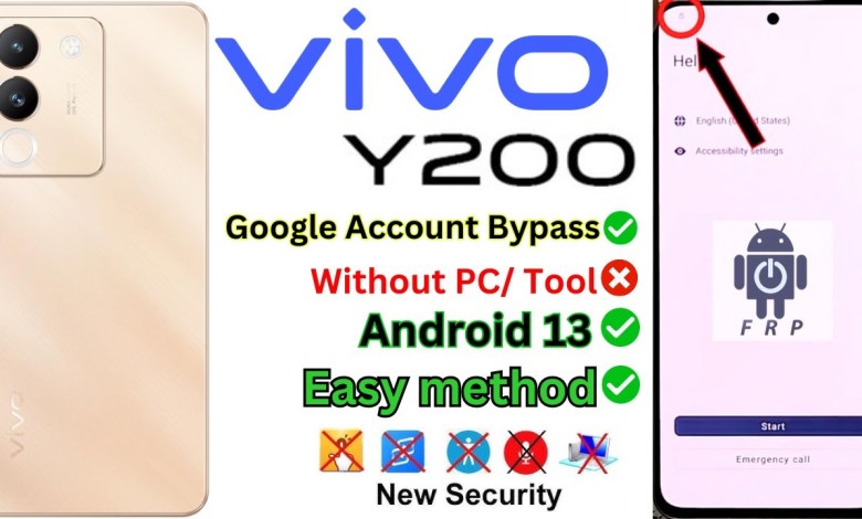 Vivo Y200 5G FRP Bypass Without PC (V2307) Google Vivo Y200 5G FRP Bypass Without PC (V2307) Google