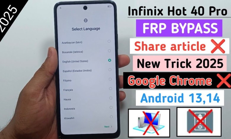 Unlocking Secrets: The Infinix Hot 40 Pro (X6837) FRP Bypass for Android 13 & 14 Revealed! Unlocking Secrets: The Infinix Hot 40 Pro (X6837) FRP Bypass for Android 13 & 14 Revealed!