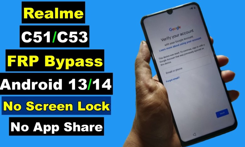 Realme C51/C53 RMX3830/RMX3760 FRP Bypass Android 13/14 Realme C51/C53 RMX3830/RMX3760 FRP Bypass Android 13/14
