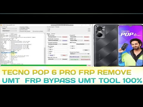 Tecno Pop 6 Pro FRP REMOVE UMT FRP bypass umt tool Tecno Pop 6 Pro FRP REMOVE UMT FRP bypass umt tool