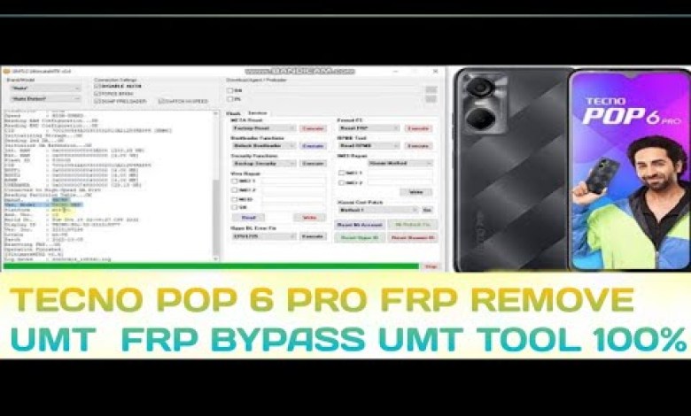 Tecno Pop 6 Pro FRP REMOVE UMT FRP bypass umt tool Tecno Pop 6 Pro FRP REMOVE UMT FRP bypass umt tool
