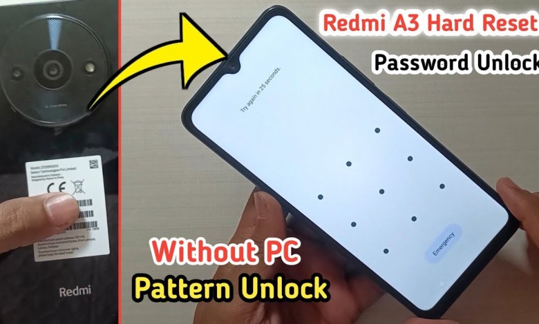 Redmi A3 Hard Reset Pattern Lock Or Pin Lock Without PC Redmi A3 Hard Reset Pattern Lock Or Pin Lock Without PC