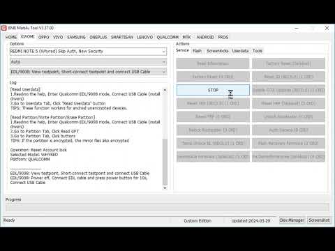 Redmi Note 5 MI ID Reset Done By EME Mobile Tool EMT Redmi Note 5 MI ID Reset Done By EME Mobile Tool EMT