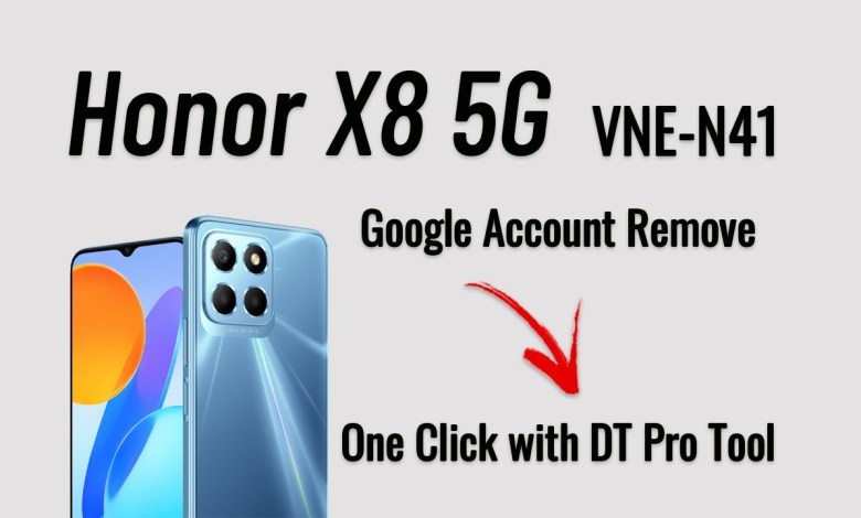 Honor X8 5G VNE-N41 FRP Remove One click with DT Pro.. Honor X8 5G VNE-N41 FRP Remove One click with DT Pro..