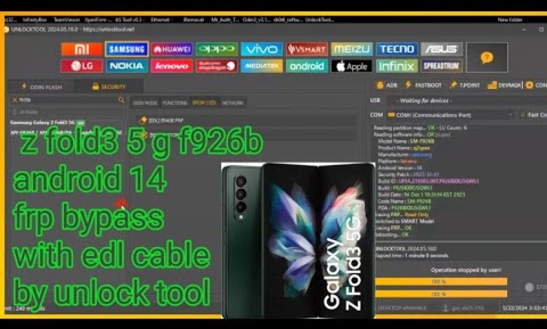 z fold3 5 g f926b android 14 frp bypass with edl cable z fold3 5 g f926b android 14 frp bypass with edl cable