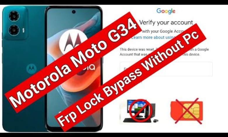 Discover how to bypass FRP on Motorola Moto G34 XT2363 and remove Google Account Discover how to bypass FRP on Motorola Moto G34 XT2363 and remove Google Account