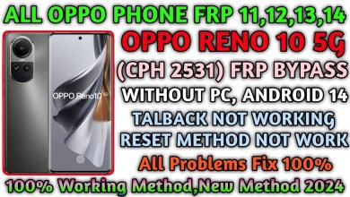 Oppo Reno 10 5g Frp Bypass Without pc android 14/New Oppo Reno 10 5g Frp Bypass Without pc android 14/New