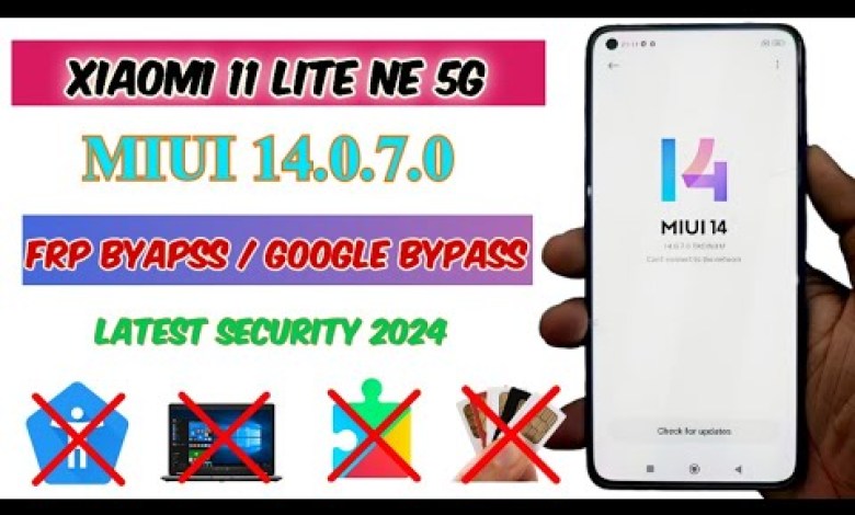 Xiaomi 11 Lite NE 5G MIUI 14.0.7 FRP BYPASS without PC Xiaomi 11 Lite NE 5G MIUI 14.0.7 FRP BYPASS without PC