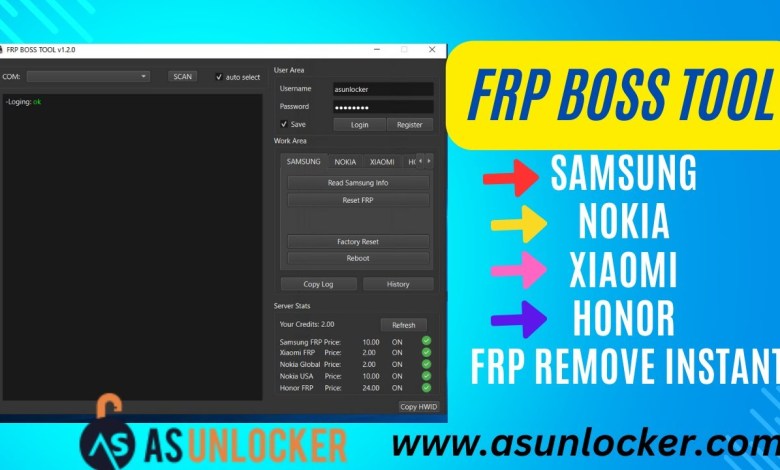 FRP BOSS Tool – How To Register and Buy Credits samsung FRP BOSS Tool – How To Register and Buy Credits samsung