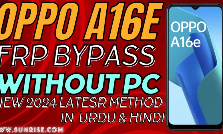Oppo A16e FRP Bypass Urdu & Hindi | Oppo A16e Google Oppo A16e FRP Bypass Urdu & Hindi | Oppo A16e Google