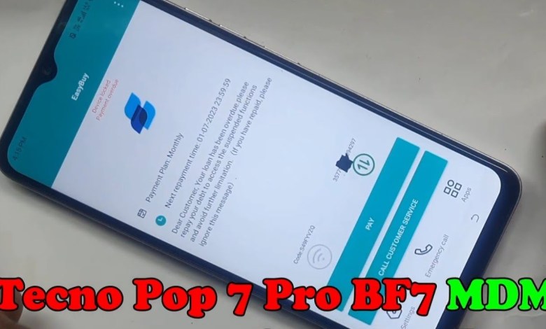 Tecno Pop 7 Pro BF7 MDM Remove Permanent Solution Done Tecno Pop 7 Pro BF7 MDM Remove Permanent Solution Done