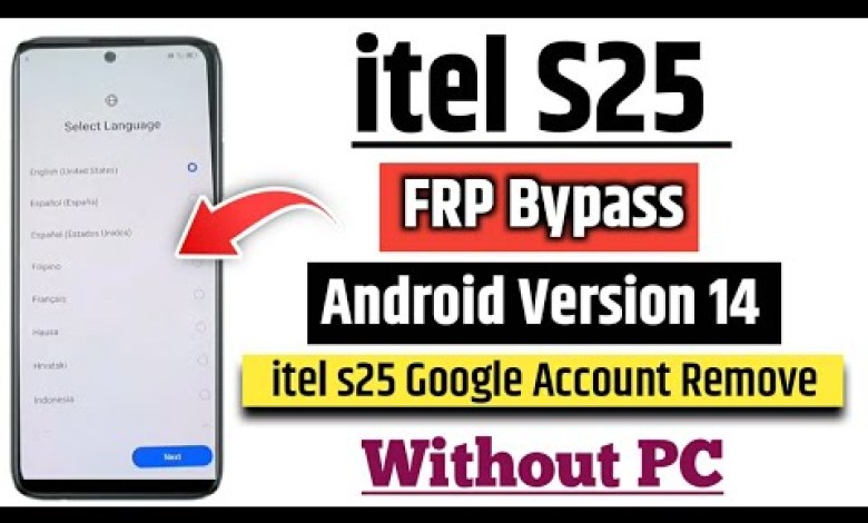 Unlocking Secrets: How to Bypass FRP on the itel S25 Running Android 14! Unlocking Secrets: How to Bypass FRP on the itel S25 Running Android 14!