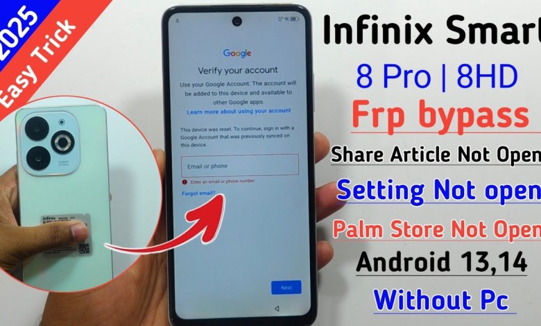 Unlock the Secrets: Bypass Google FRP on Infinix Smart 8 Pro with 8 HD! Unlock the Secrets: Bypass Google FRP on Infinix Smart 8 Pro with 8 HD!
