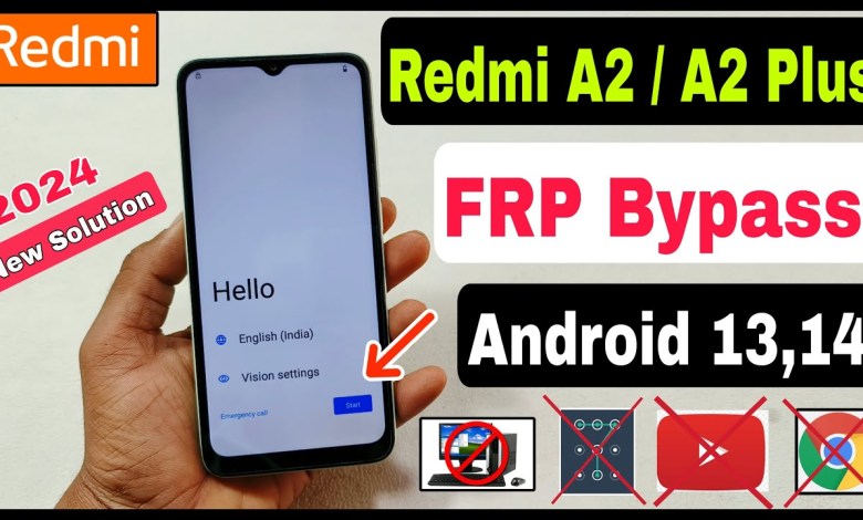 Redmi A2/A2 Plus FRP Bypass Android 13,14 | No Sereen Redmi A2/A2 Plus FRP Bypass Android 13,14 | No Sereen