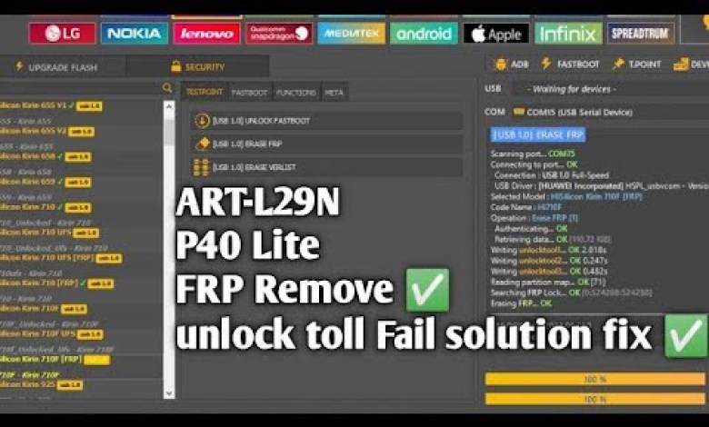 Huawei Y7p / P40 lite E, (ART-L29 ) Remove Huawei FRP Huawei Y7p / P40 lite E, (ART-L29 ) Remove Huawei FRP