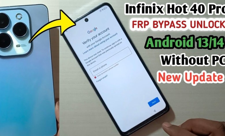 Infinix Hot 40/Hot 40 Pro X6837/X6836 FRP Bypass Infinix Hot 40/Hot 40 Pro X6837/X6836 FRP Bypass