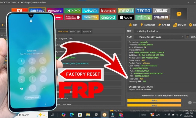Unlock Samsung A16 (SM A165F) with screen lock reset and Frp bypass Unlock Samsung A16 (SM A165F) with screen lock reset and Frp bypass