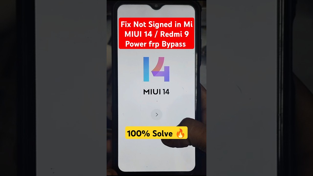 Unlock MIUI 14 on Redmi 9 Power without Signing In: FRP Bypass Tutorial Unlock MIUI 14 on Redmi 9 Power without Signing In: FRP Bypass Tutorial