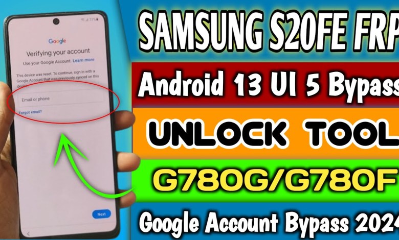 Samsung S20FE FRP Android 13 UI 5 Bypass With Unlock Samsung S20FE FRP Android 13 UI 5 Bypass With Unlock