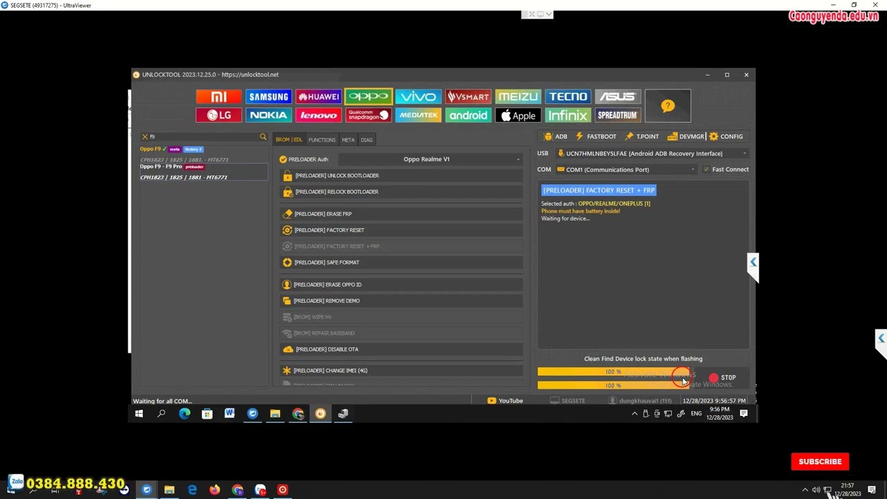 Oppo F9 CPH1823 Pattern and Password Unlock And FRP Oppo F9 CPH1823 Pattern and Password Unlock And FRP