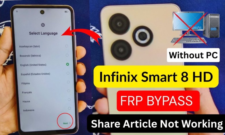 Unlocking Secrets: Bypass Google FRP on Infinix Smart 8 HD Running Android 13! Unlocking Secrets: Bypass Google FRP on Infinix Smart 8 HD Running Android 13!