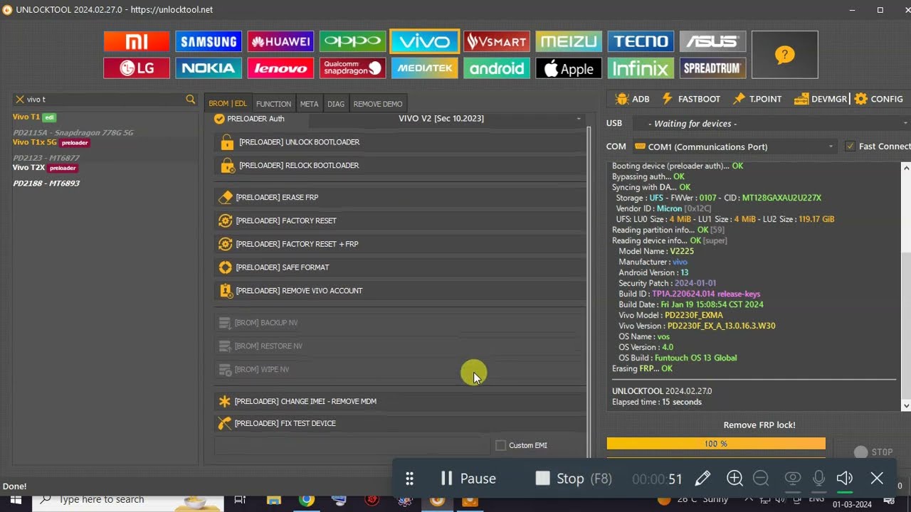 Vivo T2X 5G FRP Bypass | New Security Patch | 2024 | Vivo T2X 5G FRP Bypass | New Security Patch | 2024 |