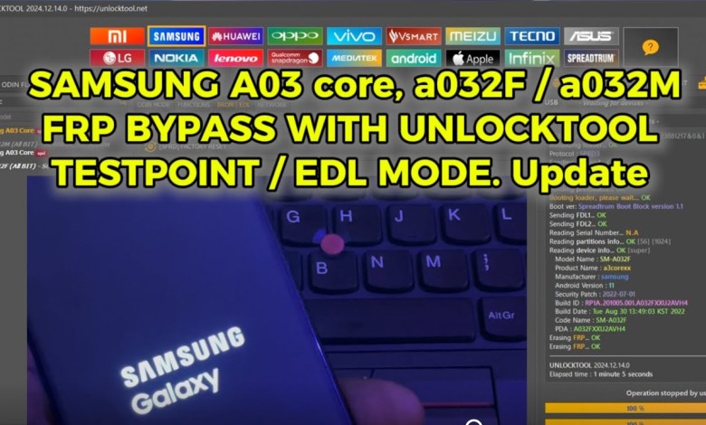 Unlock the mystery of Samsung A03 Core FRP Bypass with A032f/A032m Unlock the mystery of Samsung A03 Core FRP Bypass with A032f/A032m