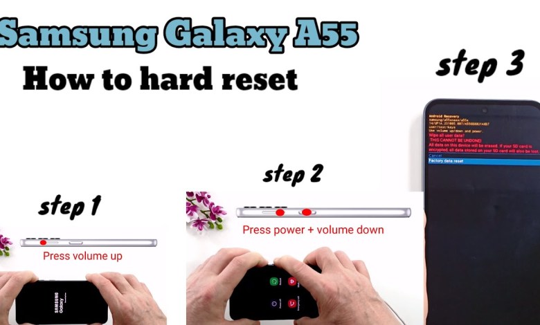 Samsung Galaxy A55 How to hard reset Samsung Galaxy A55 How to hard reset
