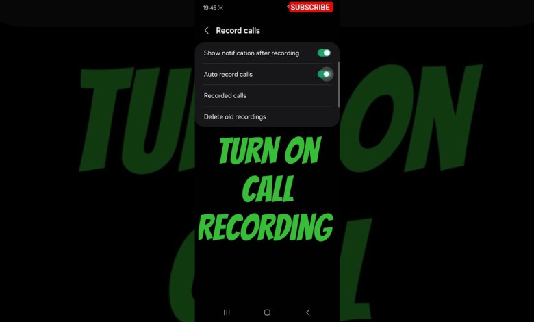 How To Activate Call Recording in Samsung Mobile How To Activate Call Recording in Samsung Mobile