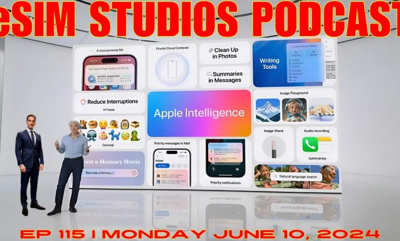eSIM STUDIOS Podcast Ep 115 WWDC 2024 Apple eSIM STUDIOS Podcast Ep 115 WWDC 2024 Apple