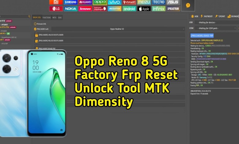 Oppo Reno 8 5G Factory Frp Reset Unlock Tool MTK Oppo Reno 8 5G Factory Frp Reset Unlock Tool MTK