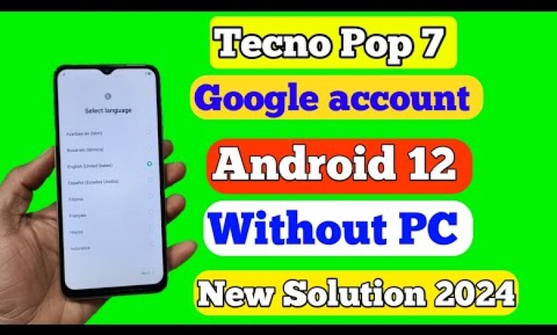 Tecno Pop 7 Pro FRP Bypass Android 12 _ New Trick _ Tecno Pop 7 Pro FRP Bypass Android 12 _ New Trick _