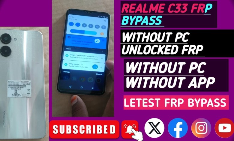 Unlock the Mystery: Realme C33 FRP Bypass | Tackling New Security for 2024 on Android 13! Unlock the Mystery: Realme C33 FRP Bypass | Tackling New Security for 2024 on Android 13!
