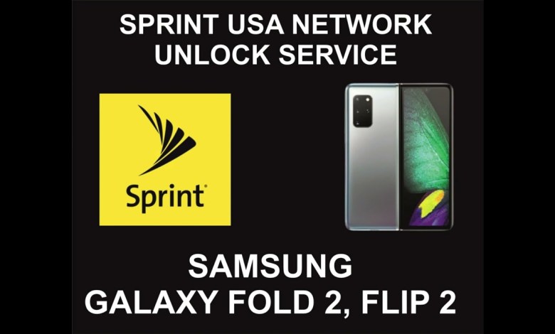 Sprint USA Samsung Unlock Service, Samsung Z Fold 2, Z Sprint USA Samsung Unlock Service, Samsung Z Fold 2, Z