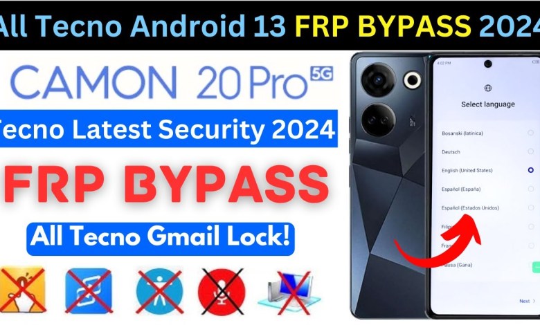 -Unlock Tecno Camon 20 Pro FRP Bypass Without PC 2024 -Unlock Tecno Camon 20 Pro FRP Bypass Without PC 2024