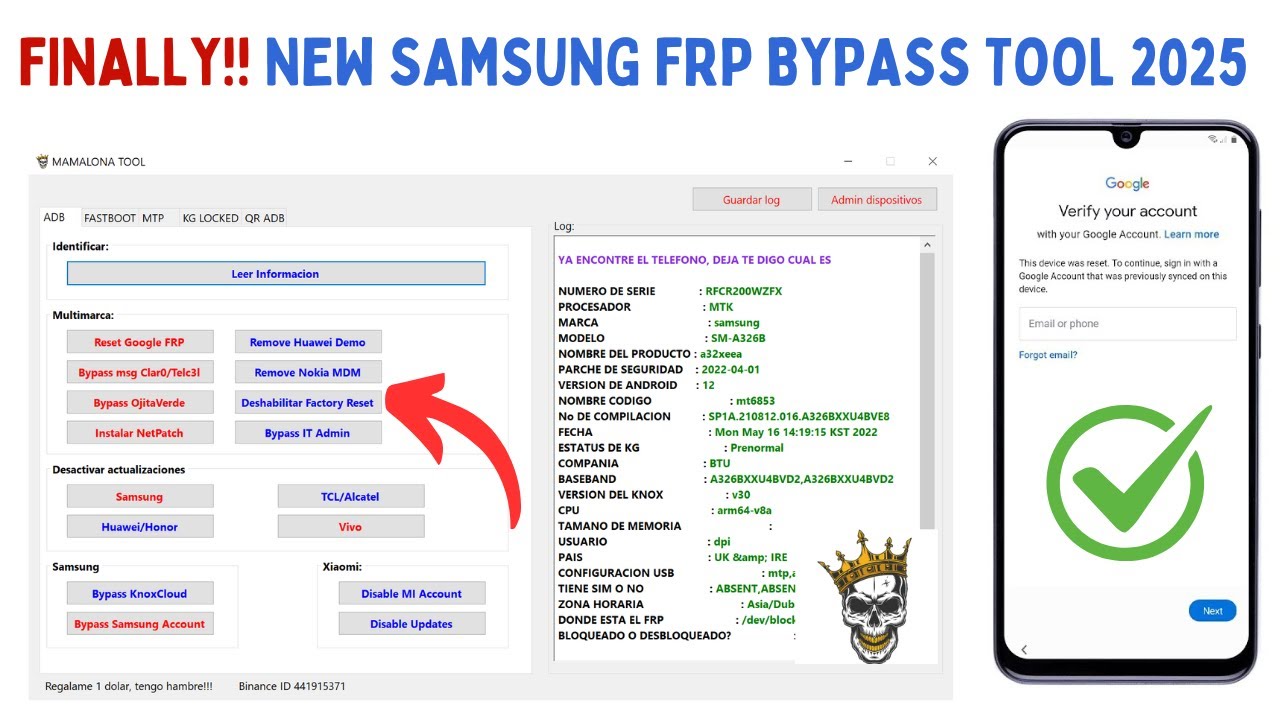 Unlock FRP on All Samsung Devices with this Tool! Find out how it works for Android 14/13/12 in 2025. Unlock FRP on All Samsung Devices with this Tool! Find out how it works for Android 14/13/12 in 2025.