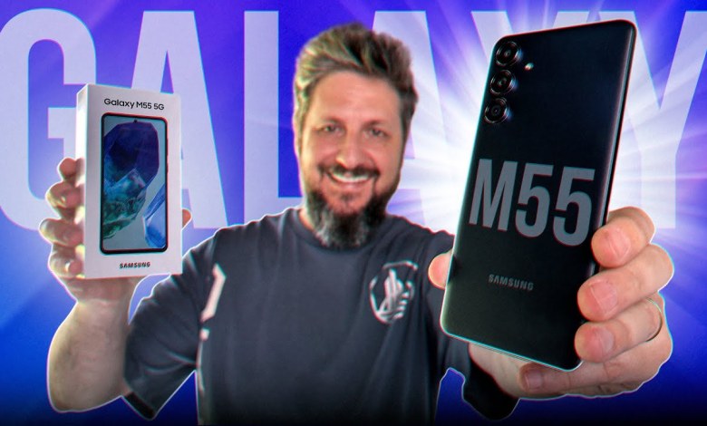 Samsung Galaxy M55: unboxing and firsts Samsung Galaxy M55: unboxing and firsts