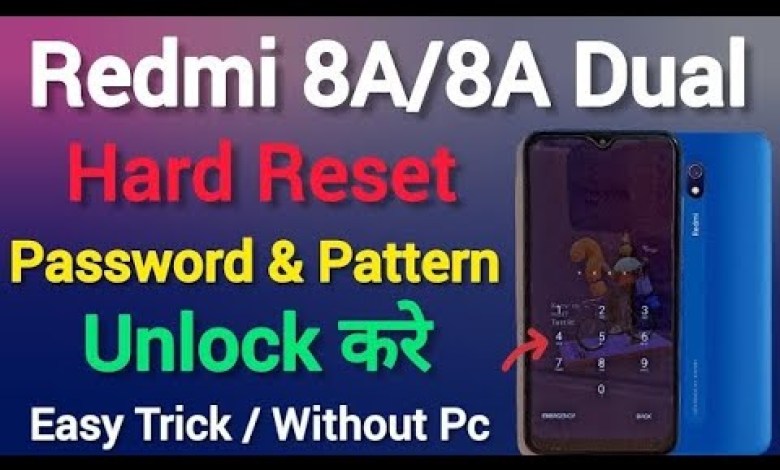 Redmi 8a/8a Dual Hard Reset || Password/Pattern Unlock Redmi 8a/8a Dual Hard Reset || Password/Pattern Unlock