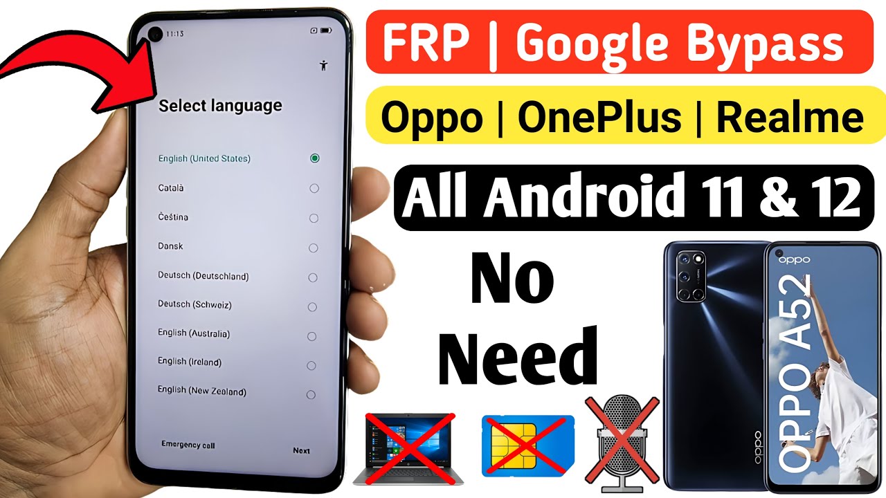 Oppo A52 FRP Bypass | Oppo A52 Google Account bypass Oppo A52 FRP Bypass | Oppo A52 Google Account bypass