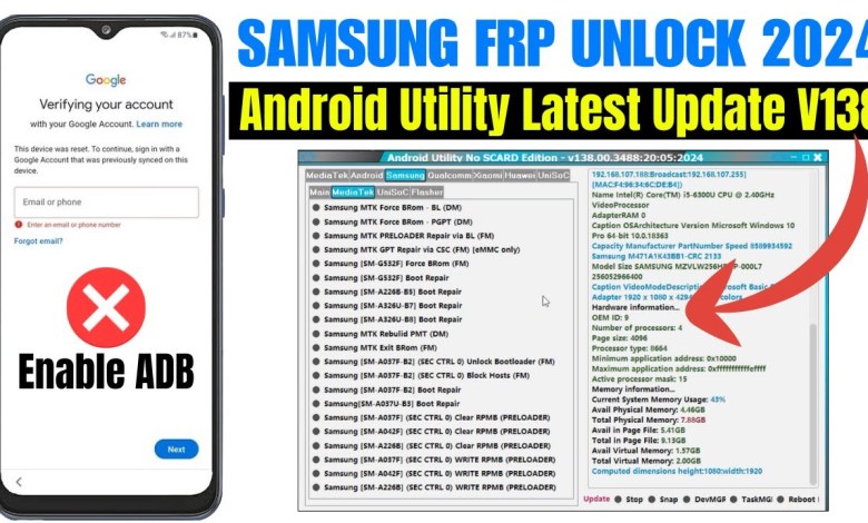 SAMSUNG FRP UNLOCK ANDROID 14/13 2024 | ADB FAIL SAMSUNG FRP UNLOCK ANDROID 14/13 2024 | ADB FAIL