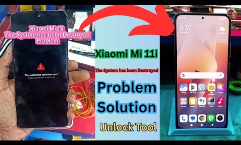 Xiaomi Mi 11i The System has been Destroyed Problem Xiaomi Mi 11i The System has been Destroyed Problem