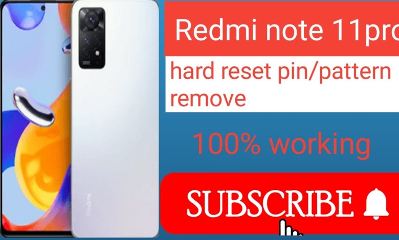 xiaomi redmi note 11pro hard reset pin/pattern lock xiaomi redmi note 11pro hard reset pin/pattern lock