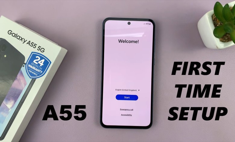 Samsung Galaxy A55 5G – First Time Boot & Set Up Samsung Galaxy A55 5G – First Time Boot & Set Up