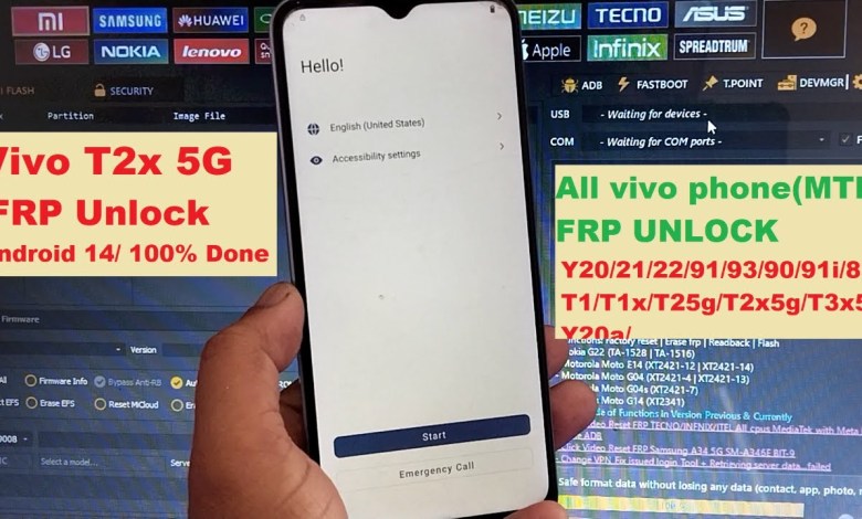 Unlock Vivo T2x 5G using a 100% successful Frp Bypass Tool on Android – Find out how! Unlock Vivo T2x 5G using a 100% successful Frp Bypass Tool on Android – Find out how!